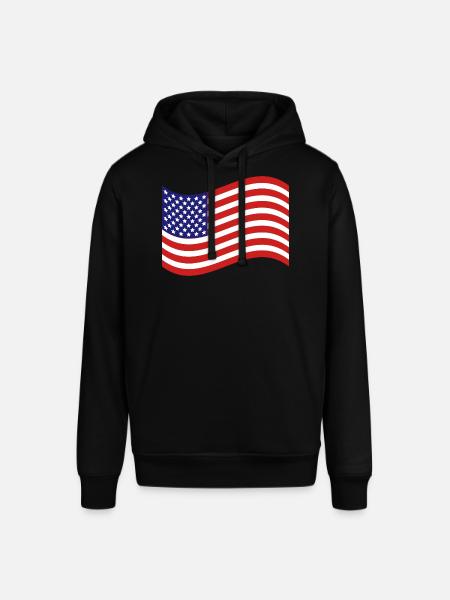 Drapeau des États-Unis - Sweat à capuche SOUNDER Stanley/Stella Unisexe - noir