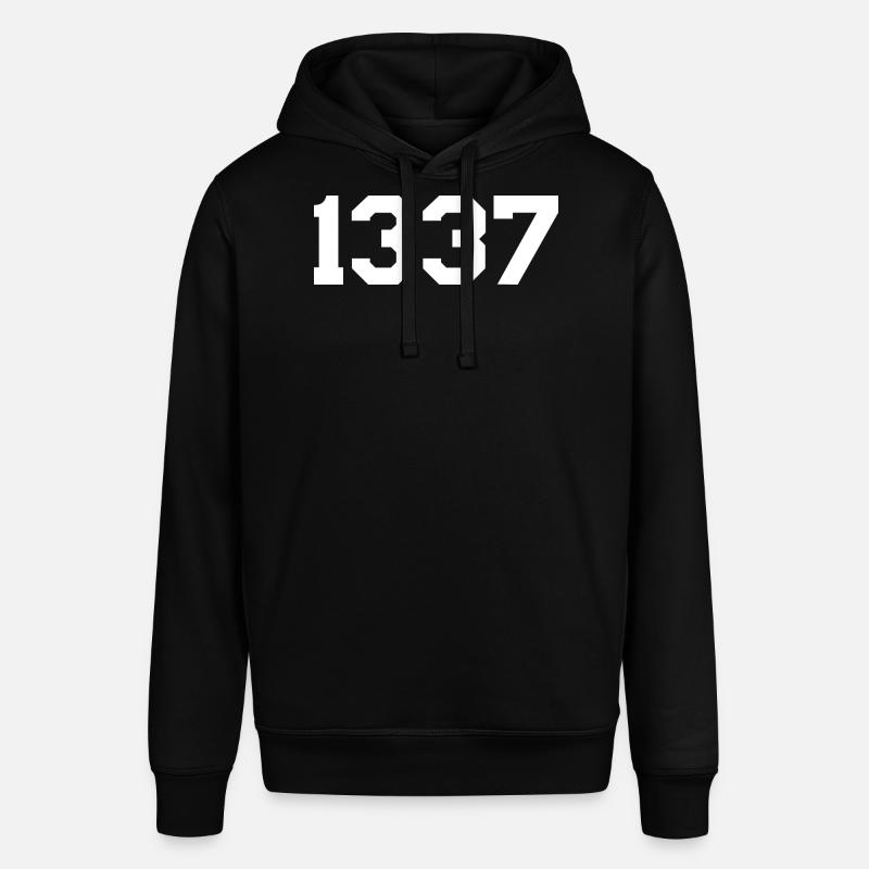 1337 – Conception de texte blanc - Sweat à capuche SOUNDER Stanley/Stella Unisexe - noir