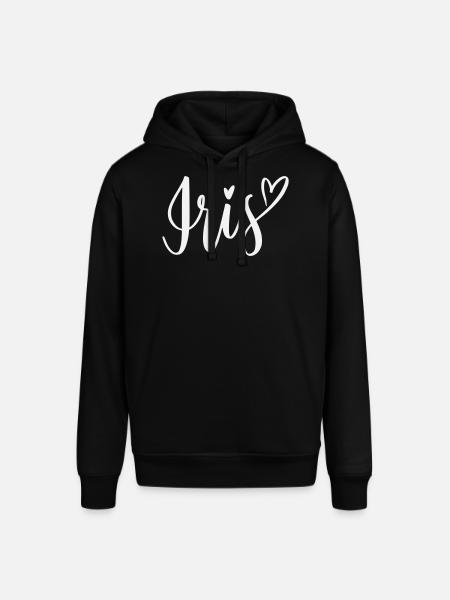 Iris Heart Lettering - Stanley/Stella SOUNDER Unisex Hoodie - black