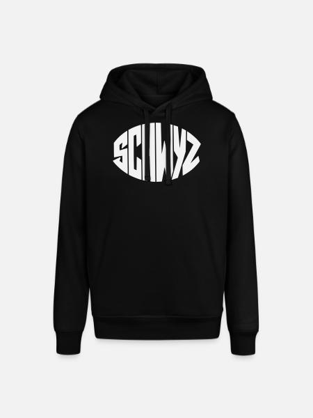 Schwyz Geometric Font - Stanley/Stella SOUNDER Unisex Hoodie - black