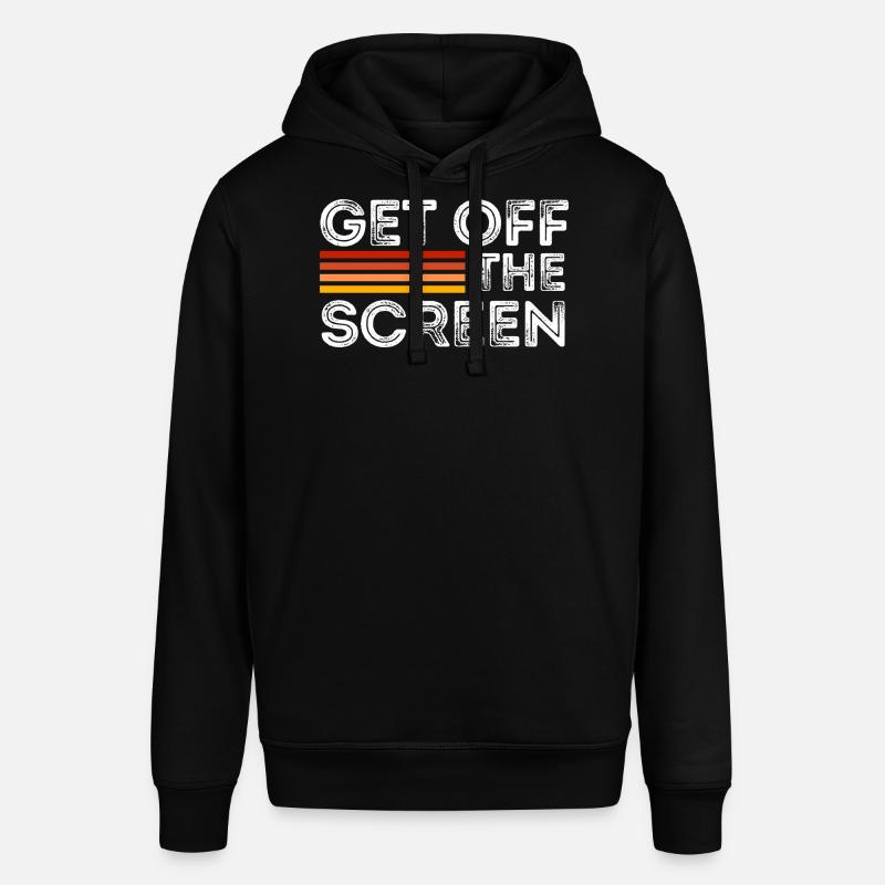 Get Off The Screen - Sweat à capuche SOUNDER Stanley/Stella Unisexe - noir