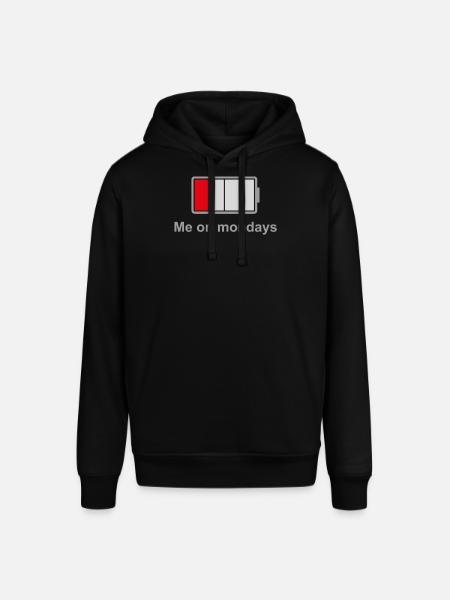 Low Battery Mondays – Low Energy Mood - Stanley/Stella SOUNDER Unisex Hoodie - black