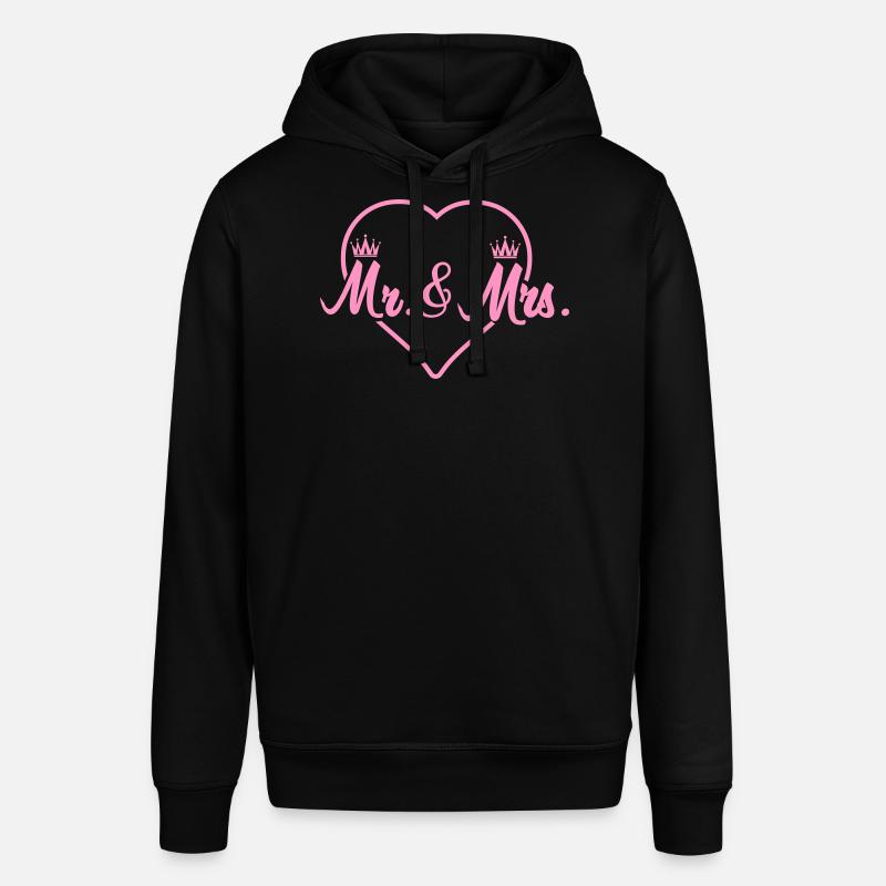Couronnes de cœur Mr & Mrs Design - Sweat à capuche SOUNDER Stanley/Stella Unisexe - noir