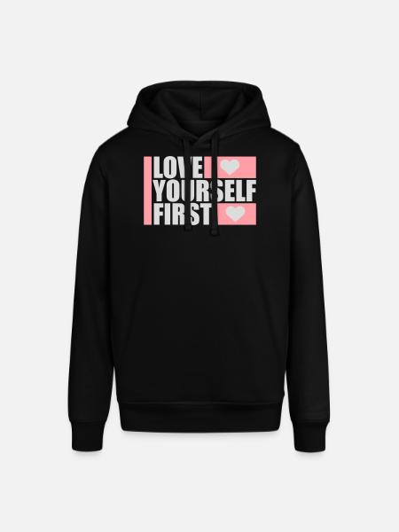 Love Yourself First Self-Love Self-Care - Stanley/Stella SOUNDER Unisex Hoodie - black