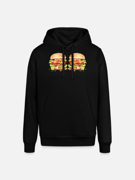 Explosion de l’aquarelle de Burger - Sweat à capuche SOUNDER Stanley/Stella Unisexe - noir