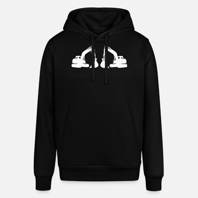 Silhouette de double excavatrice - Sweat à capuche SOUNDER Stanley/Stella Unisexe - noir