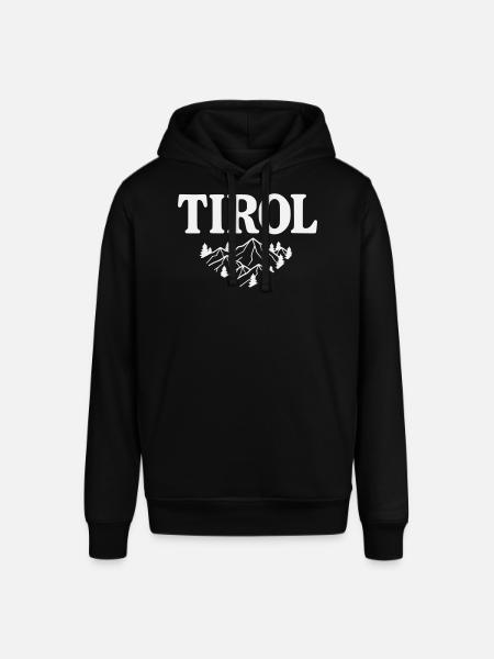 Tyrol Mountain Silhouette Alpine Motif - Stanley/Stella SOUNDER Unisex Hoodie - black