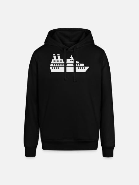 Cruise Ship Silhouette Cruise Ship - Stanley/Stella SOUNDER Unisex Hoodie - black