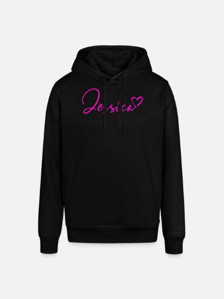 Jessica Signature Neon Pink - Stanley/Stella SOUNDER Unisex Hoodie - black