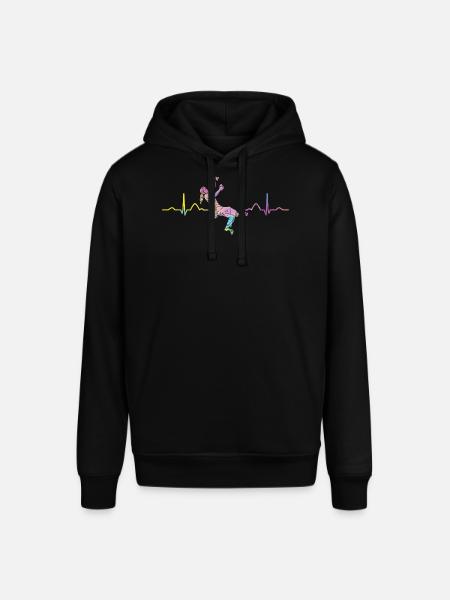 Boulderer heartbeat Bouldering Bouldering - Stanley/Stella SOUNDER Unisex Hoodie - black