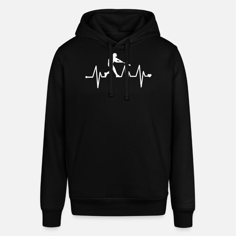 Heartbeat Baseball - Sweat à capuche SOUNDER Stanley/Stella Unisexe - noir