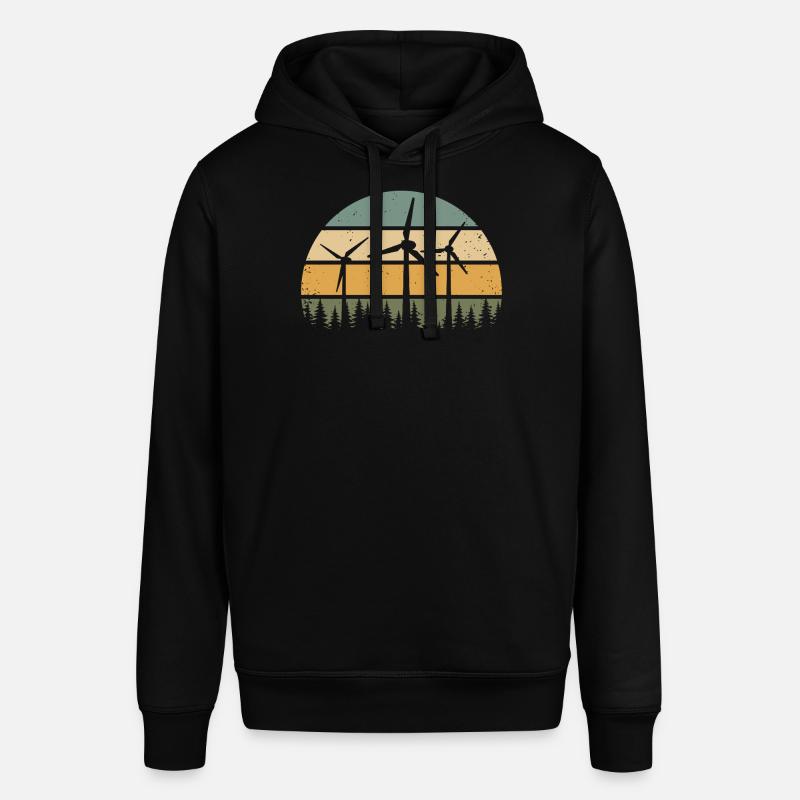 Éoliennes Éoliennes Éoliennes Éoliennes - Sweat à capuche SOUNDER Stanley/Stella Unisexe - noir