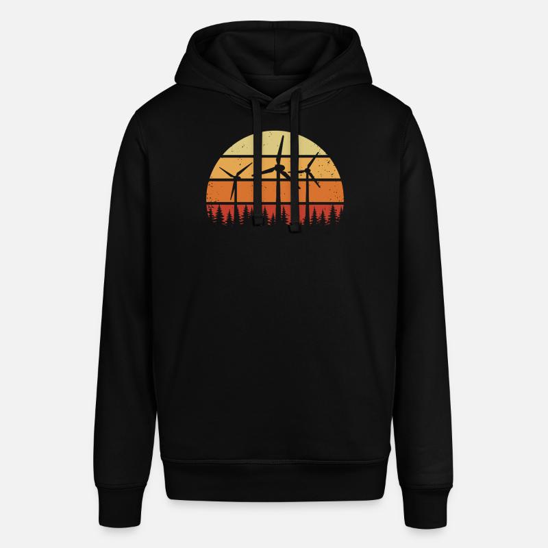 Éoliennes Éoliennes Éoliennes Éoliennes - Sweat à capuche SOUNDER Stanley/Stella Unisexe - noir