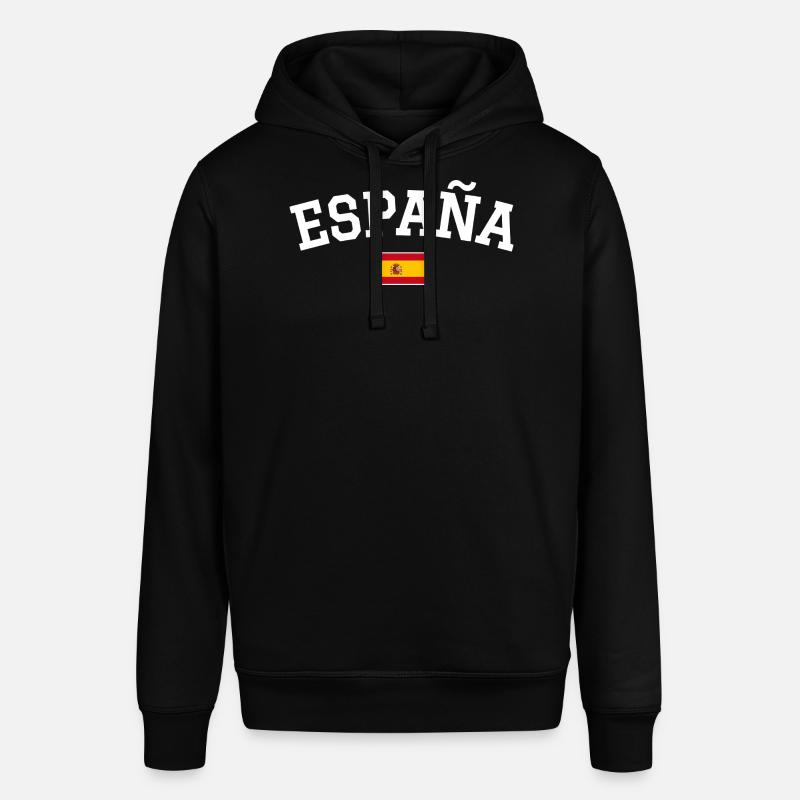 Drapeau espagnol Dessin blanc - Sweat à capuche SOUNDER Stanley/Stella Unisexe - noir
