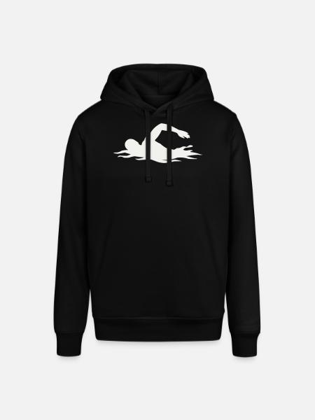 Silhouette de nageurs dans l’eau - Sweat à capuche SOUNDER Stanley/Stella Unisexe - noir