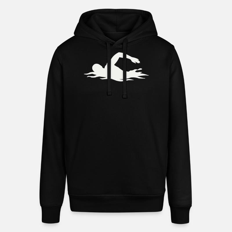 Silhouette de nageurs dans l’eau - Sweat à capuche SOUNDER Stanley/Stella Unisexe - noir
