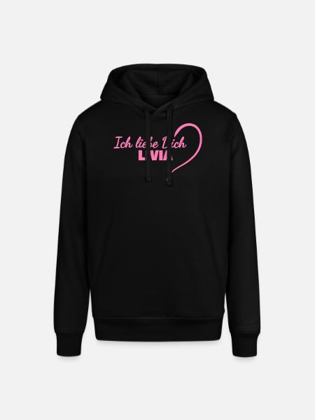 Livia als Herz - Stanley/Stella Unisex Hoodie SOUNDER - Schwarz