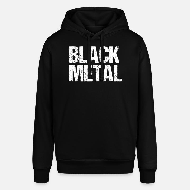 Texte vieilli Black Metal - Sweat à capuche SOUNDER Stanley/Stella Unisexe - noir