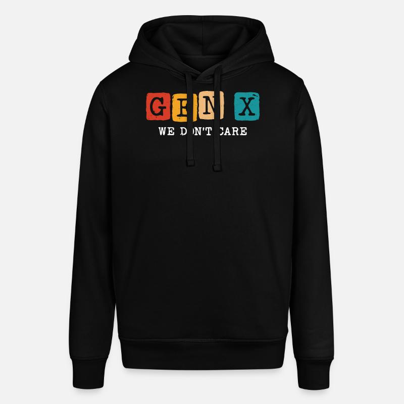 Génération X, on s’en fiche - Sweat à capuche SOUNDER Stanley/Stella Unisexe - noir