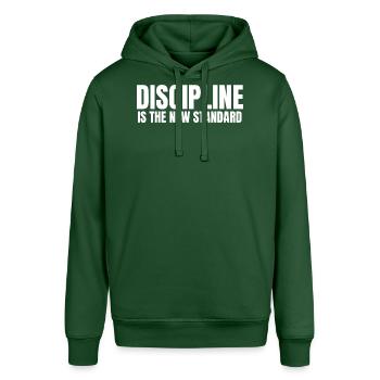 Discipline is the New standard - Stanley/Stella Unisex Hoodie SOUNDER - Flaschengrün - Vorne - Alina (178cm) & Michal (187cm)