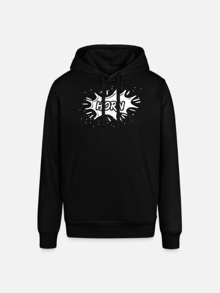 Horn as a gift - Stanley/Stella SOUNDER Unisex Hoodie - black
