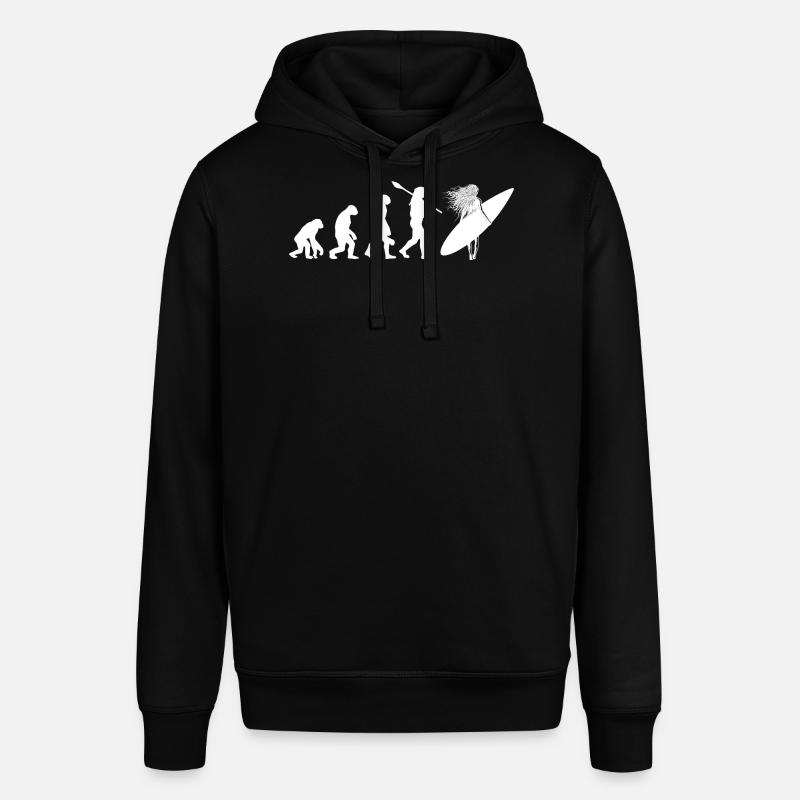 Art de silhouette surfeuse Surf - Sweat à capuche SOUNDER Stanley/Stella Unisexe - noir