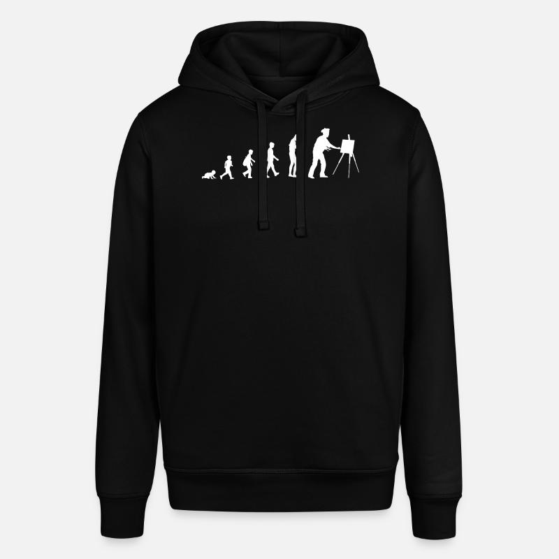 Évolution du bébé au peintre - Sweat à capuche SOUNDER Stanley/Stella Unisexe - noir