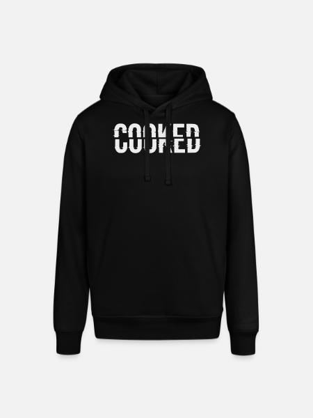 Glitch Lettering Cooked - Stanley/Stella SOUNDER Unisex Hoodie - black
