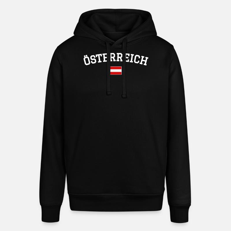 Drapeau autrichien Design blanc - Sweat à capuche SOUNDER Stanley/Stella Unisexe - noir