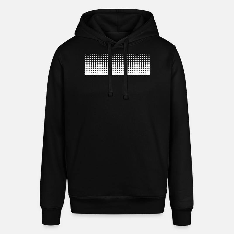 Basic Dots Gradient (breit) - Stanley/Stella Unisex Hoodie SOUNDER - Schwarz