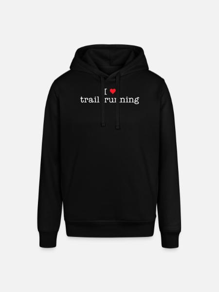 I Love Trail Running - Stanley/Stella SOUNDER Unisex Hoodie - black