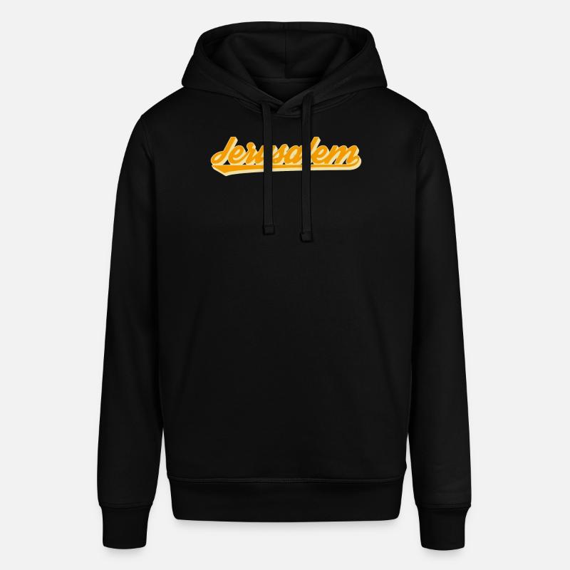 Script rétro de Jérusalem - Sweat à capuche SOUNDER Stanley/Stella Unisexe - noir