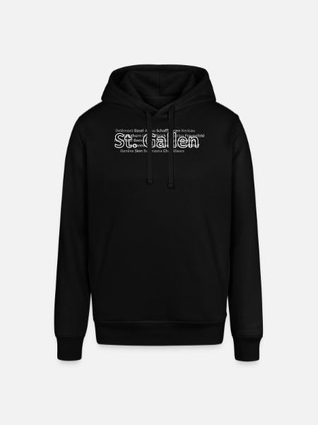Schweizer Städte St Gallen - Stanley/Stella Unisex Hoodie SOUNDER - Schwarz