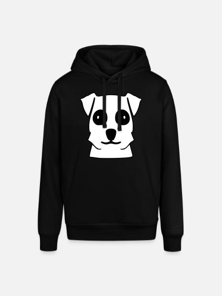 Dog Head Terrier Dog Motif - Stanley/Stella SOUNDER Unisex Hoodie - black