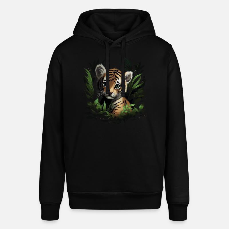 Bébé tigre Wildcat Jungle - Sweat à capuche SOUNDER Stanley/Stella Unisexe - noir