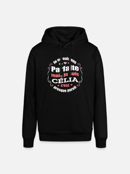 CÉLIA PARFAITE - PRENOM CÉLIA - Sweat à capuche SOUNDER Stanley/Stella Unisexe - noir