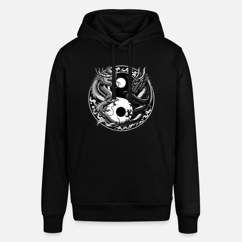 Dragons Yin Yang - Sweat à capuche SOUNDER Stanley/Stella Unisexe - noir