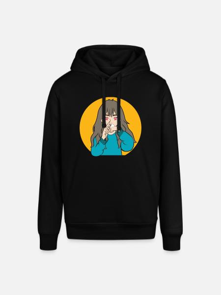 COCAINE SNIFFING ANIME GIRL - Stanley/Stella SOUNDER Unisex Hoodie - black