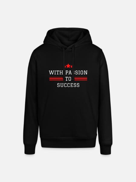 with passion to success - Stanley/Stella SOUNDER Unisex Hoodie - black