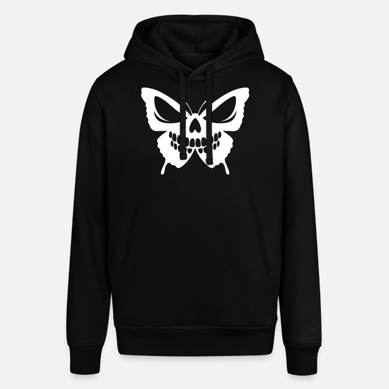 Conception complexe de crâne de papillon - Sweat à capuche SOUNDER Stanley/Stella Unisexe - noir