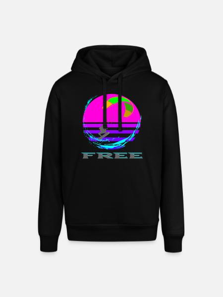 Kitesurfing - Stanley/Stella Unisex Hoodie SOUNDER - Schwarz