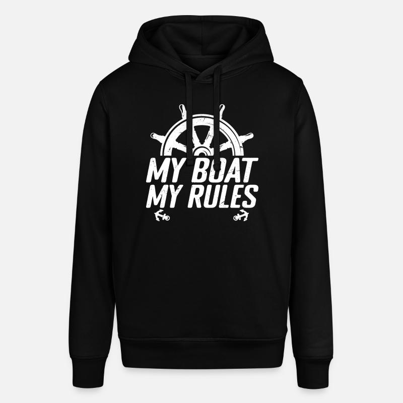 My boat my rules, Boating - Sweat à capuche SOUNDER Stanley/Stella Unisexe - noir