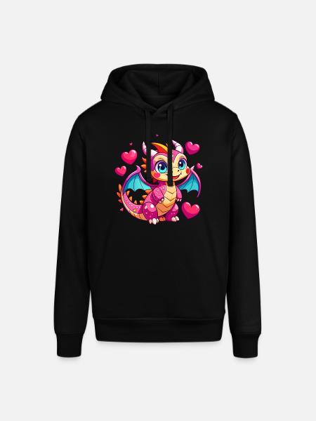 Farbenfroher Drache - Stanley/Stella Unisex Hoodie SOUNDER - Schwarz