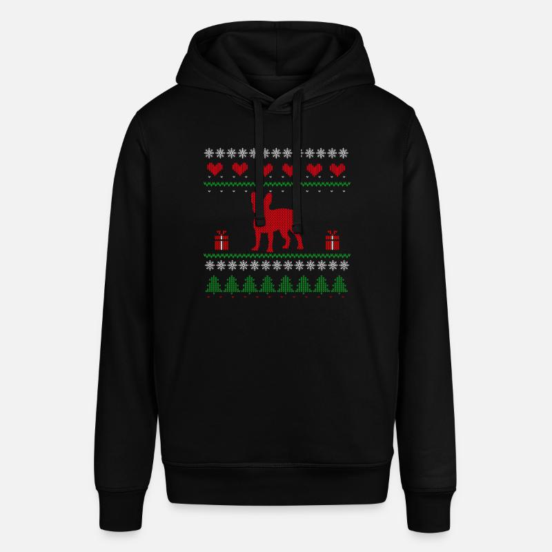 Idée cadeau bouledogue français de Noël moche - Sweat à capuche SOUNDER Stanley/Stella Unisexe - noir