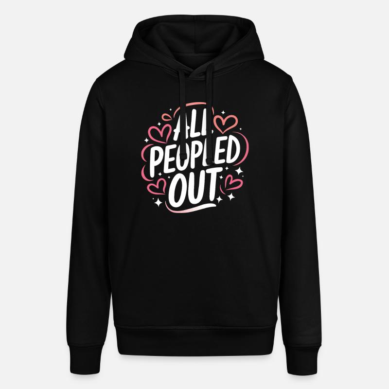 Introverti, antisocial, introverti - Sweat à capuche SOUNDER Stanley/Stella Unisexe - noir