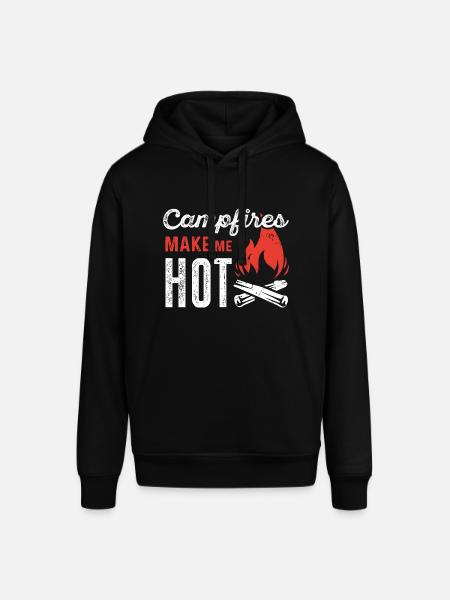 Campfires Make Me Hot - Stanley/Stella SOUNDER Unisex Hoodie - black