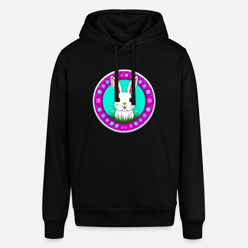 White Easter Flower Meadow - Sweat à capuche SOUNDER Stanley/Stella Unisexe - noir