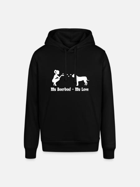 Boerboel mit Frau - Stanley/Stella Unisex Hoodie SOUNDER - Schwarz