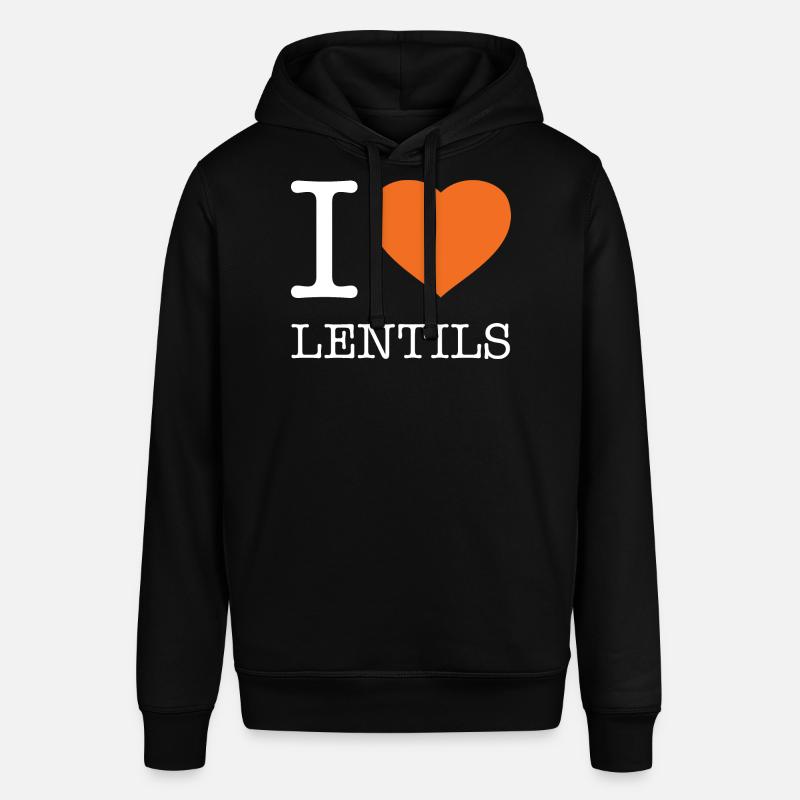 J’AIME LES LENTILLES Linsen - Sweat à capuche SOUNDER Stanley/Stella Unisexe - noir