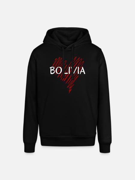 I love Bolivia, Bolivian pride - Stanley/Stella SOUNDER Unisex Hoodie - black